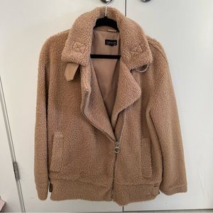 Topshop Teddy Jacket Size M